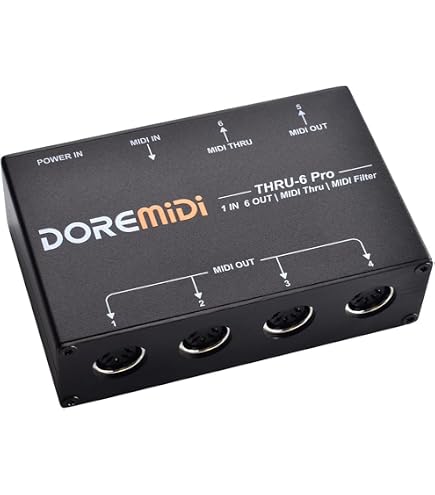 Amazon.com: DOREMiDi MERGE-5 Pro Can Merge Up To 5 MIDI Input